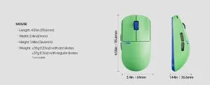 Pulsar професионална геймърска мишка Wireless Gaming Mouse X2 CrazyLight Aqua Zest 8K