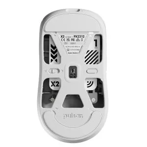Pulsar професионална геймърска мишка Wireless Gaming Mouse X2 v3 Size1 White - 1K (8K compatible)