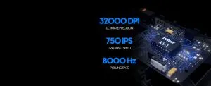 Pulsar професионална геймърска мишка Wireless Gaming Mouse X2 v3 Size2 Black - 1K (8K compatible)