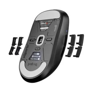 Pulsar професионална геймърска мишка Wireless Gaming Mouse X2A v3 eS Size1 Black 8K, OLED Display, Tournament Edition