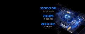 Pulsar професионална геймърска мишка Wireless Gaming Mouse X2A v3 eS Size1 Black 8K, OLED Display, Tournament Edition