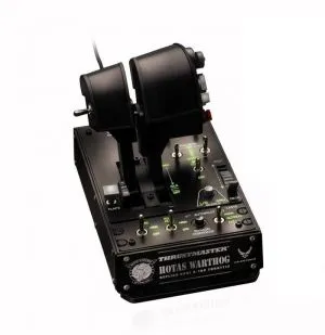 Жичен джойстик,  авиосимулатор Thrustmaster HOTAS Warthog Dual Throttles  за PC, Черен