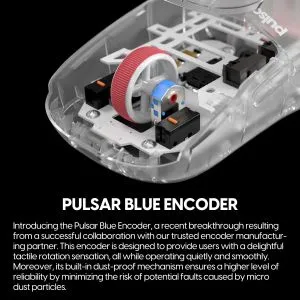 Pulsar професионална геймърска мишка Wireless Gaming Mouse X2H Mini Superclear [LTD 3000] - 1K