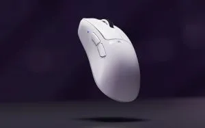 Pulsar професионална геймърска мишка Wireless Gaming Mouse Xlite v4 Size3 White - 1K (8K compatible)