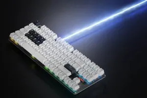 Pulsar професионална геймърска механична клавиатура Professional Gaming Mechanical Keyboard PCMK 2 HE TKL ANSI White - 8K, Gateron Magnetic Switches [Linear]