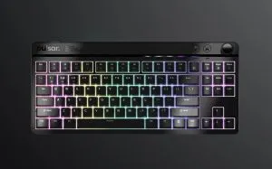 Pulsar професионална геймърска механична клавиатура Professional Gaming Mechanical Keyboard Xboard MS TKL ANSI Black - 8K, Cherry MX2A [Linear], RGB