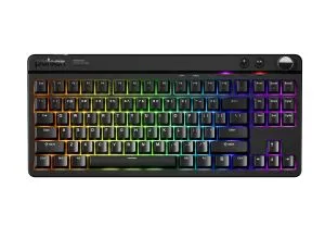 Pulsar професионална геймърска механична клавиатура Professional Gaming Mechanical Keyboard Xboard MS TKL ANSI Black - 8K, Cherry MX2A [Linear], RGB
