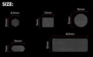 Pulsar универсални предварително изрязани грип ленти Supergrip Universal Grip Tape Precut Sheet