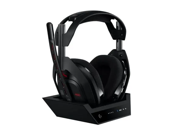 Logitech Astro A50 Lightspeed безжични слушалки със станция , черни