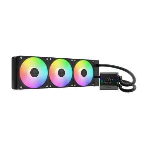 Gamdias Water Cooling Chione E4-360 - LCD Screen, A-RGB