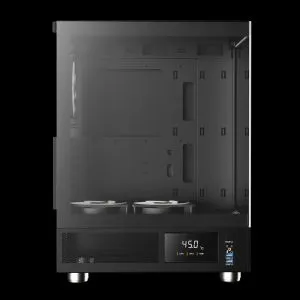 Gamdias Case ATX - ATLAS E1 - 3 x 120 mm A-RGB, Digital Display, Tempered Glass