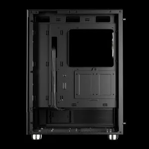 Gamdias Case ATX - ATLAS E1 - 3 x 120 mm A-RGB, Digital Display, Tempered Glass