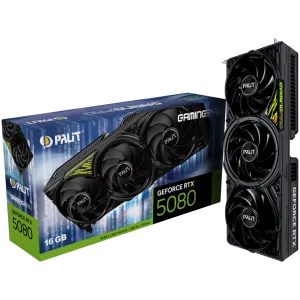 PALIT GeForce RTX 5080 GamingPro V1 16GB GDDR7, 256 bit, 1x HDMI 2.1b, 3x DP 2.1b, 3 Fan, 1x 16-pin pwr connector, 850W, 331.9 x 127.1 x 60 mm, NE75080019T2-GB2031Y