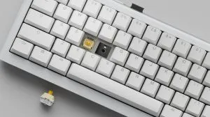 Ducky професионална геймърска механична клавиатура Professional Gaming Mechanical Keyboard One X Mini Wireless White - Ducky AI Switches [Linear]