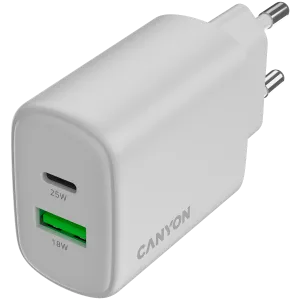 CANYON charger OnCharge 250 25W 1xPD 1xQC EU White