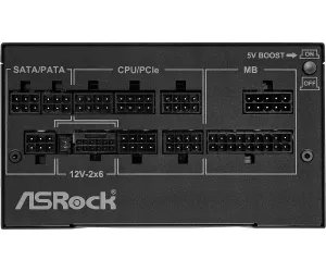 Power Supply ASRock Phantom Gaming 1000W 80+ Gold, PCIe 5.1