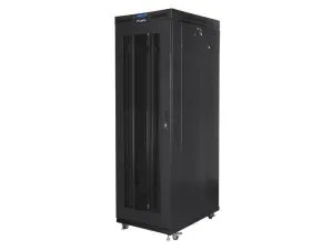 Комуникационен шкаф Lanberg rack cabinet 19" free-standing 37U/800x1000 (flat pack) with glass door lcd black v2