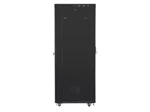 Комуникационен шкаф Lanberg rack cabinet 19" free-standing 42U/800x1000 (flat pack) with mesh door lcd black v2