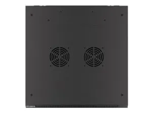 Комуникационен шкаф Lanberg rack cabinet 19" wall-mount 12U/600x600 for self-assembly with metal door black (flat pack)