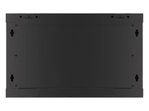 Комуникационен шкаф Lanberg rack cabinet 19" wall-mount 6U/600x600 for self-assembly with metal door black (flat pack)