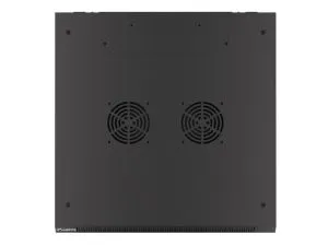 Комуникационен шкаф Lanberg rack cabinet 19" wall-mount 6U/600x600 for self-assembly with metal door black (flat pack)