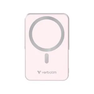 Външна батерия Verbatim Charge 'n' Go Power Bank with Stand Magnetic Wireless 10000mAh Pink