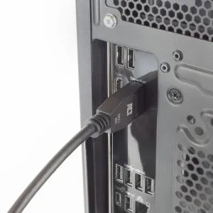 ACT Кабел Display port 2.1 мъжко-мъжко,8К@60Hz,4k@240Hz, 1м, черен