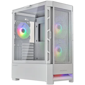 COUGAR AIRFACE RGB PC Case, Mid Tower, White