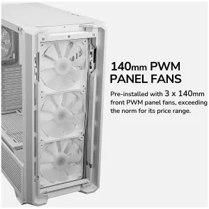 COUGAR MX600 PC Case, Mid Tower, White