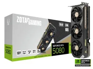 Graphic card ZOTAC GAMING RTX 5080 Solid Core OC 16GB GDDR7