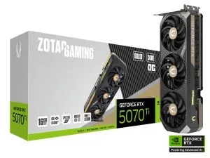 Видео карта ZOTAC GAMING RTX 5070 TI Solid Core OC 16GB GDDR7