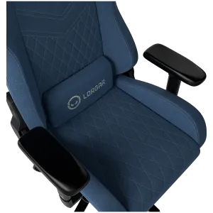 LORGAR Ace 422, Gaming chair, Anti-stain durable fabric, 1.8 mm metal frame, multiblock mechanism, 4D armrests, 5 Star aluminium base, Class-4 gas lift, 75mm PU casters, Blue
