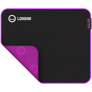 Lorgar Main 313, Gaming mouse pad, High-speed surface, Purple anti-slip rubber base, size: 360mm x 300mm x 3mm, weight 0.195kg