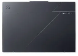 Лаптоп Acer Swift GO 16, SFG16-61-R418, AMD Ryzen 7 350 with AI (Up to 5.0GHz, 16MB), 16” WUXGA+ OLED 120Hz, Adobe&DCI-P3 100%, 1*32GB DDR5, 1024GB PCIe NVMe SSD, AMD Radeon 860M, QHD IR cam, WIFI7+BT, Win 11 Home,Titanium Gray