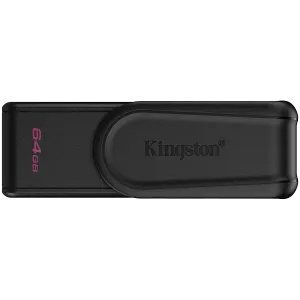 Kingston  64GB Portable USB 3.2 Gen 1 DataTraveler Exodia S (Black/Black)