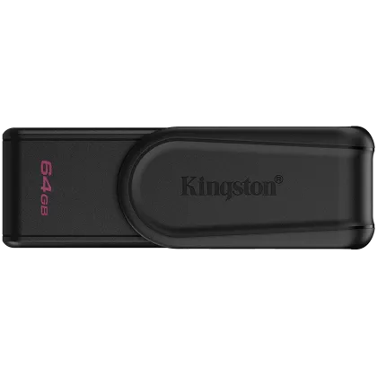 Kingston  64GB Portable USB 3.2 Gen 1 DataTraveler Exodia S (Black/Black)
