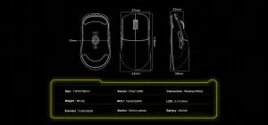 Scyrox V8 Yellow - Wireless Gaming Mouse - 8K Polling Rate
