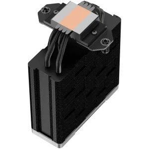DeepCool AK400 ZERO DARK PLUS, CPU Air Cooler, 2x120mm FDB PWM Fan, Core Touch Technology 2.0, 4 Heatpipes, LGA1851/1700/1200/115x, AMD AM5/AM4, 127x123x155 mm(LxWxH), 3Y, R-AK400-BKNNMD-G-1