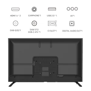 METZ Телевизор 40MTE2000Z 40" LED TV, HD, черен