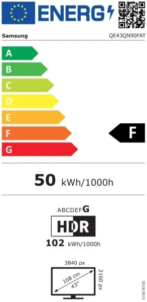 SAMSUNG Minchi LED TV NeoQLED 43inch QE43QN90FATXXH