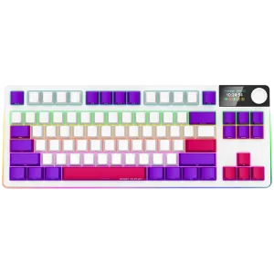 LORGAR KBP70TKLW, Wireless TKL Mechanical Gaming Keyboard Pro, White, EN layout