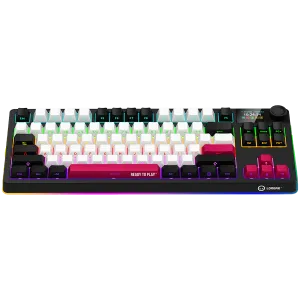 LORGAR KBP70TKLW, Wireless TKL Mechanical Gaming Keyboard Pro, Black/red, EN layout