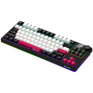 LORGAR KBP70TKLW, Wireless TKL Mechanical Gaming Keyboard Pro, Black/red, EN layout