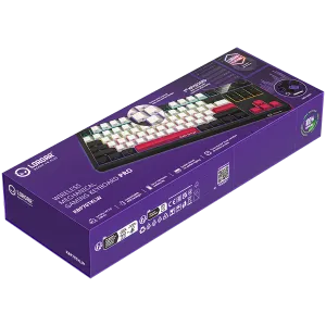 LORGAR KBP70TKLW, Wireless TKL Mechanical Gaming Keyboard Pro, Black/red, EN layout