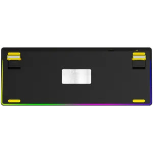 LORGAR KBP70TKLW, Wireless TKL Mechanical Gaming Keyboard Pro, Black/yellow, EN layout