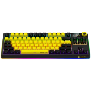 LORGAR KBP70TKLW, Wireless TKL Mechanical Gaming Keyboard Pro, Black/yellow, EN layout