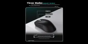 VXE професионална геймърска мишка Wireless Gaming Mouse Dragonfly R1 Pro Max 1K (4K compatible) - Kailh White Blade Switches, Purple