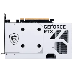 MSI Video Card NVIDIA GeForce RTX 5060 8G VENTUS 2X OC WHITE, 8GB GDDR7, 128-bit, 2535 MHz Boost, 3840 CUDA Cores, PCIe 5.0 (x8), 3x DP 2.1b, HDMI 2.1b, RAY TRACING, Dual Fan, 145W TDP, 8-pin PCIe Power, G-SYNC, 2-Slot, 3Y