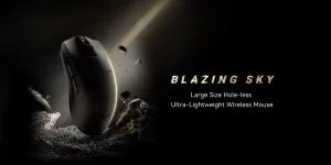 ATK професионална геймърска мишка Wireless Gaming Mouse BLAZING SKY X1 ULTIMATE - 8K, White