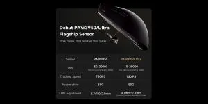 ATK професионална геймърска мишка Wireless Gaming Mouse BLAZING SKY X1 ULTIMATE - 8K, White